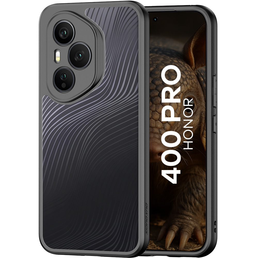 Etui Dux Ducis AIMO do Honor 400 Pro, czarno-przezroczyste